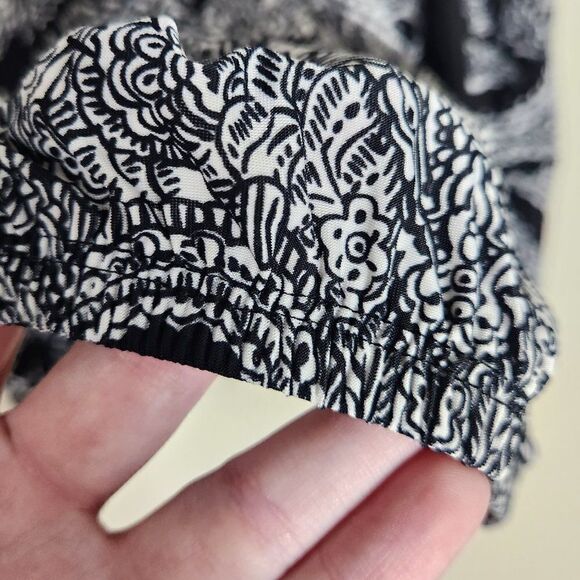 I-N-C International Concepts Top Size S Dress Top Black and White - Picture 4 of 14